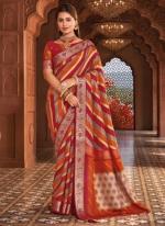 Soft Silk Multi Color Festival Wear Printed Saree